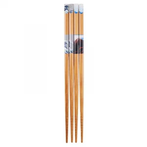 Bamboo Chopsticks -Japanese Painting 23cm (2 Pairs)