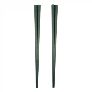 Green Hexagonal Chopsticks 23cm (2 Pair) Heat Resistant