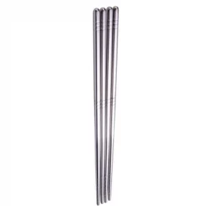 2 Pairs of Stainless Steel Chopsticks (23cm)