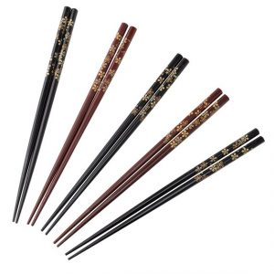 Sakura Natural Wood Chopsticks 23cm (5 Pairs)